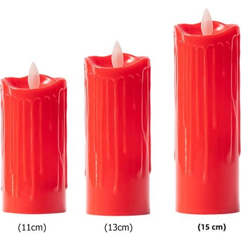 Bougie LED réaliste à flamme (11 cm) (ampoule non incluse), source de lumière vacillante, chargement sans fil. (1/5)