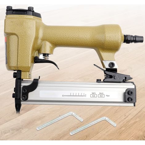 Tonysa – Agrafeuse pneumatique 2 en 1 60-100psi – Longueur clou 10-25mm – Outil pour meubles et décoration intérieure – Ergonomique et puissant (1/5)