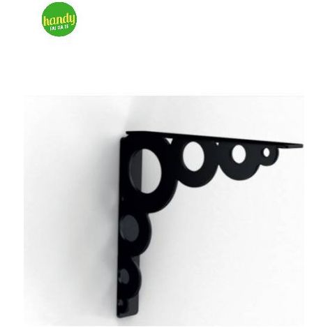 Reggimensola Bolis Italia bubble nero 18 x 18 x 2 cm