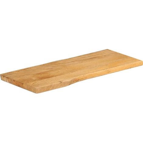 Dessus de table,Plateau de table,Dessus de bureau 100x40x3,8 cm bord vivant bois massif manguier CFW30281 (1/5)