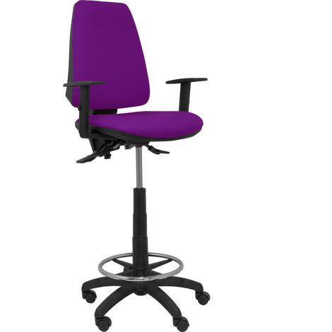 Taburete Elche S bali morado brazos regulables