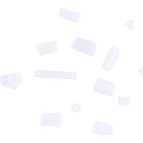 Lot de 13 Bouchons Anti-poussière en Silicone pour Prise USB et Chargeur, Protection pour Ordinateur Portable, Solide et Facile à Installer (1/5)