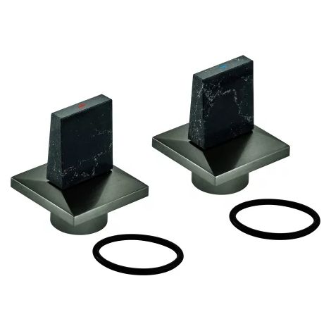 GROHE juego de manetas 101335 Allure Brilliant, hard graphite cepillado, 101335AL00