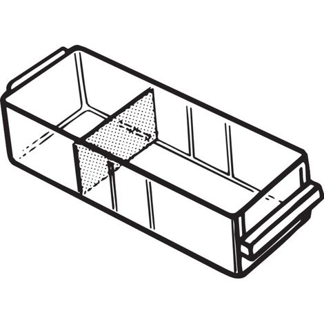 Ersatzschublade Typ150-0 B55xT153xH41 mm transparent RAACO (1/4)