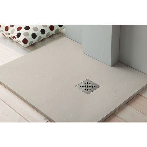 Piatto doccia 90x160 Marmo Resina Slim H3 Tamanaco bianco