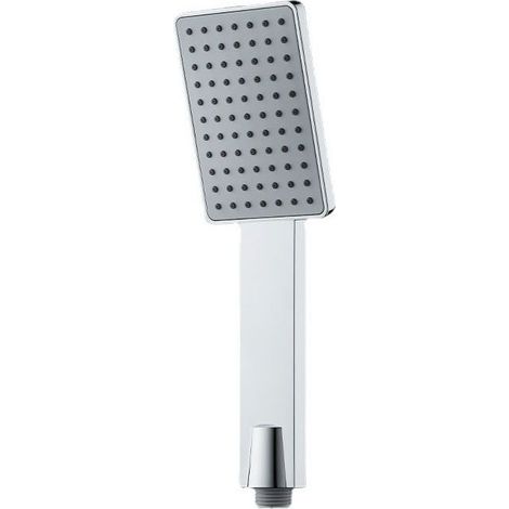 Cabezal de ducha de alta presión y caudal elevado, cabezal de ducha superpresurizado y reforzado, color plata. (1/4)