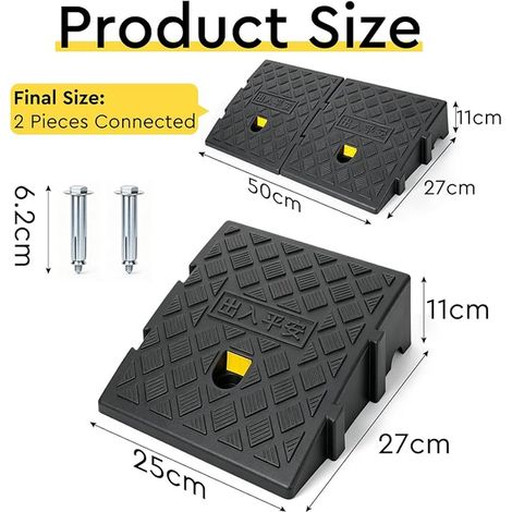 Sidewalk Ramps 27 x 25 x 11 cm (1/4)