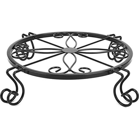 Support de Plante En Pot de Fer, Supports Pour Plantes, Support à Fleurs Rond, pour Jardin Intérieur / Extérieur,Bureau,Salon,Balcon (1/5)