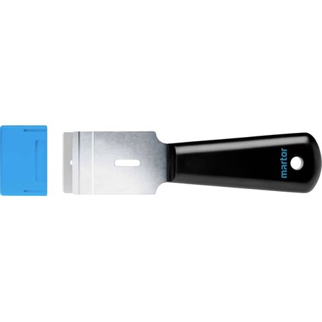 GRATTOIR PROFESSIONNEL POUR LE NETTOYAGE DES SURFACES LISSES. AVEC LAME DE REPASSAGE ARRONDIE. MARTOR 46644.02 1 PC(S) (1/5)