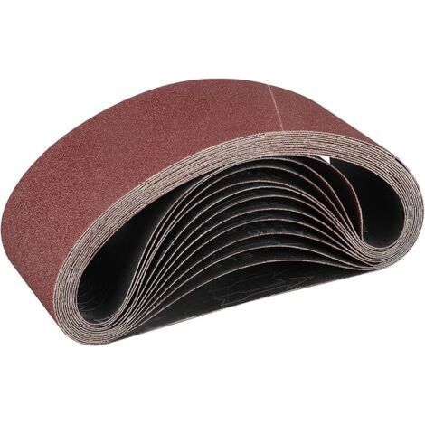 Schleifband 100 x 910 mm, 5-teiliges Set, Körnung 80
