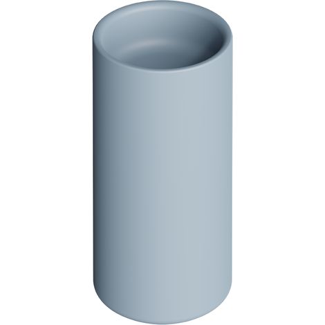 IDILLA vasque Colonne. Bleu mat. Bonde. Evacuation laterale