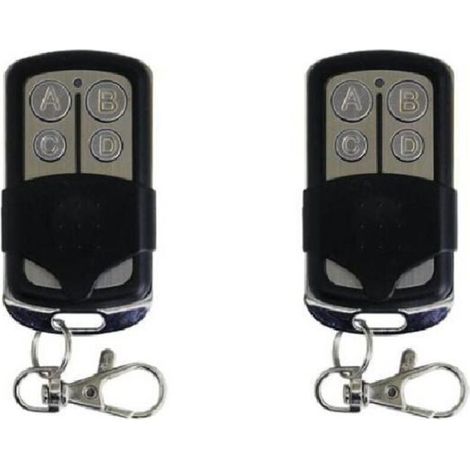 Lot de 2 télécommandes universelles 433,92 MHz 4 canaux pour copieur