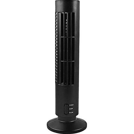 Ventilateur Sur Pied - Ventilateur Tour Sans Pale - Oscillation 90° - 2 Vitesses - Télécommande - Minuterie - Ioniseur D'Air - Pour Chambre Et Bureau - 1 Pièce (1/5)