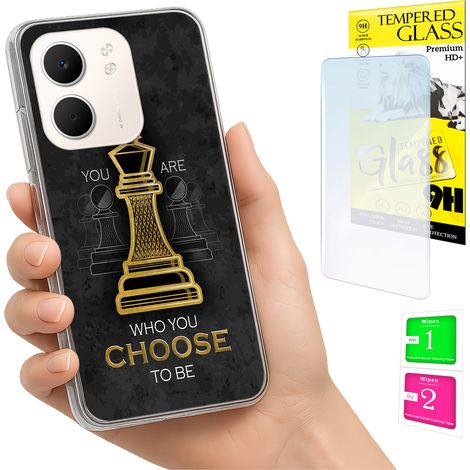 Coque pour Oppo A5X, coque arrière avec protection photo et verre trempé 9H (1/5)