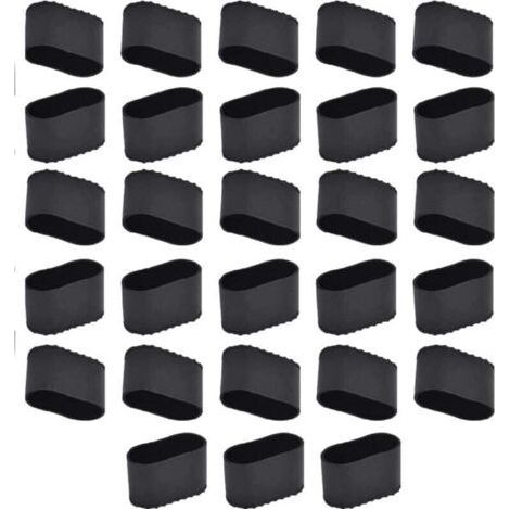 Bouchon Pied De Chaise 100 PièCes Embout De Chaise Rectangulaire Embout De Chaise Oval Protection Protege Pied De Chaise Table Pa (1/4)