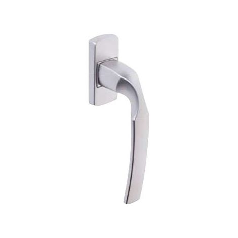 Set de Poignée de Fenêtre sur Bloc Platine - Indexage à 90° - Entraxe 43 mm - Fixation Invisible, Vis Comprises - Matériau Aluminium Résistant - Finition Chrome Velours