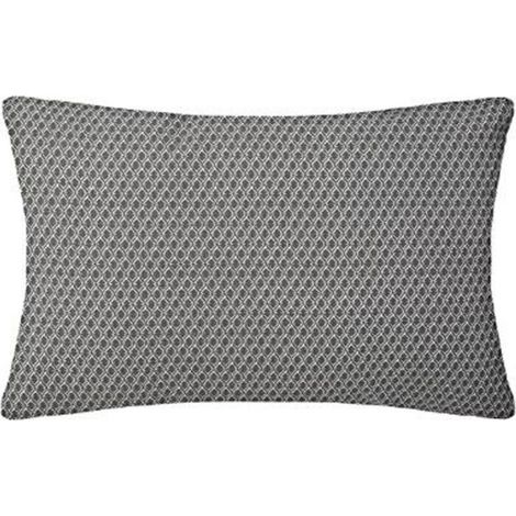 Coussin Déco Déhoussable "Otto" 30x50cm Gris (1/3)