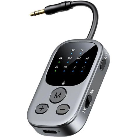 Récepteur/émetteur Bluetooth 6.0 2 en 1, adaptateur audio USB pour avion, adaptateur Bluetooth AUX pour voiture 3,5 mm (1/5)