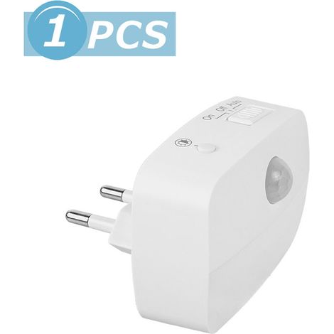 Veilleuse LED sans fil (lumière froide) avec détecteur de mouvement, 220 V, alimentée par piles (1/5)