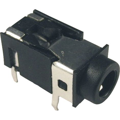Cliff FC68129 Klinken-Steckverbinder 3.5 mm Buchse, Einbau horizontal Polzahl: 4 Stereo Schwarz 1 St (1/4)
