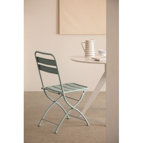 Pack de 4 sillas de comedor plegables en acero Janti SKLUM             