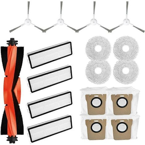 Pour Xiaomi Mijia Omni 2 C102CN – B101CN B116 – X10+ Robot pièce détachée Main Side Brosse HEPA Filtre Serpillière Cloth Sac à poussière (1/5)