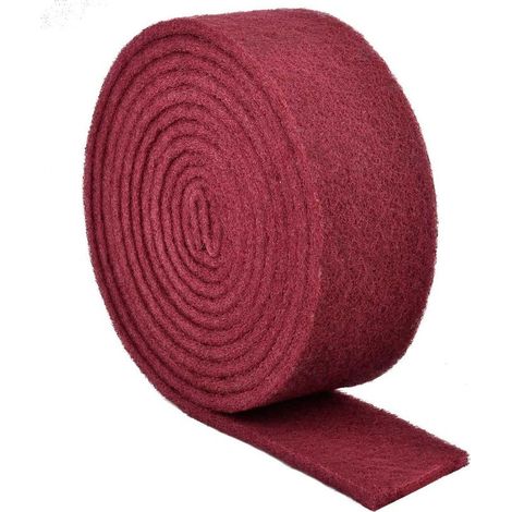 m x 10 cm wiederverwendbare Schleifpapierrolle, Körnung 320–400, Vlies-Schleiftuch, Vlies-Schleifschwamm, Vlies-Schleifpads zum Polieren von Holz und Metall (1/5)