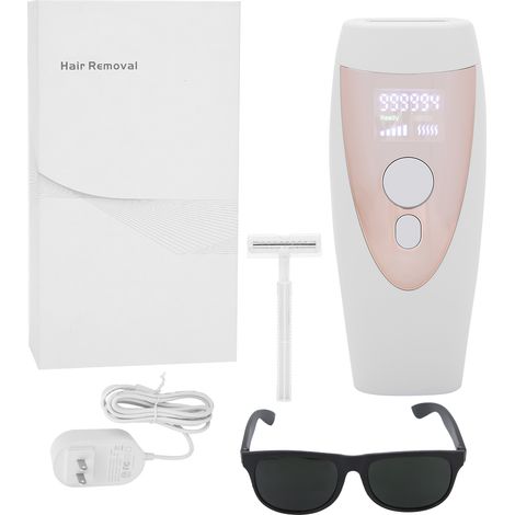 Épilateur IPL à lumière pulsée pour aisselles jambes, appareil domestique blanc doré (100-240V, prise US). (1/5)