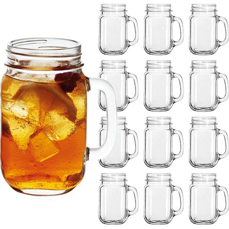 Verre à boire DRINKING JARS, 488 ml, lot de 12 (1/5)