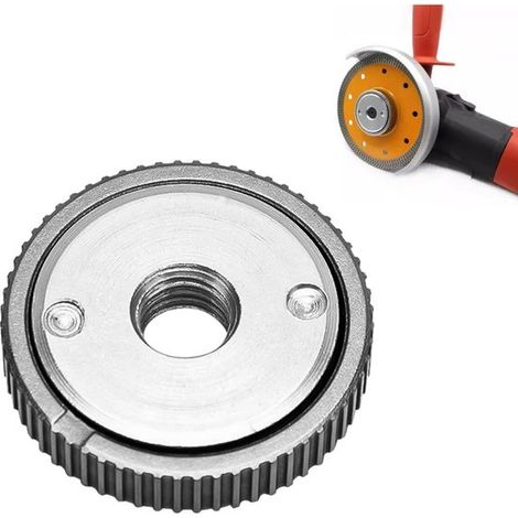 Tuerca de liberación rápida: compatible con todas las amoladoras，accesorios para amoladoras angulares y discos de corte para madera，madera，14 mm (1/5)