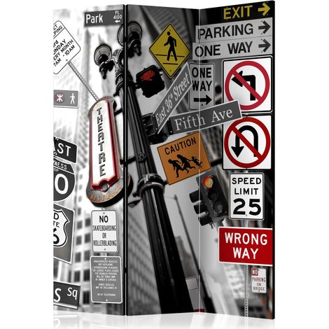 Paravento - New York Signs [Room Dividers] - 135x172 (1/4)