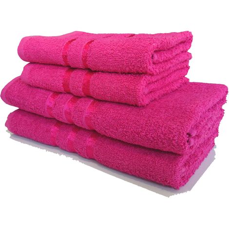 Ensemble 3 Serviettes 50 x 90 cm - Rose