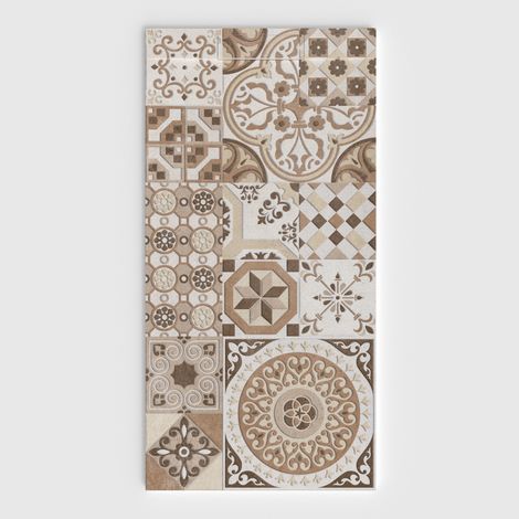 VAROBATH - Receveur de douche 3D Plaster 100x140 - Modèle Velhaza effet hydraulique (1/5)