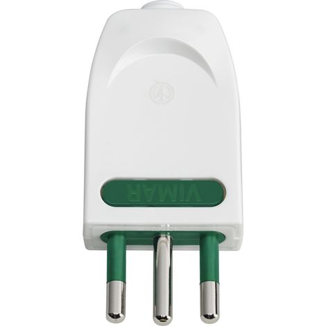 VIMAR - 00203.B Fiche orientable 2P+T10A S11-SPB11 blanche