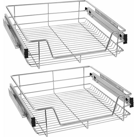 Tiroir Télescopique 2x 60cm Tiroir von Cuisine Organisateur von Cuisine Placard Coulissant zu/bei Extension Complète Étagère von Cuisine