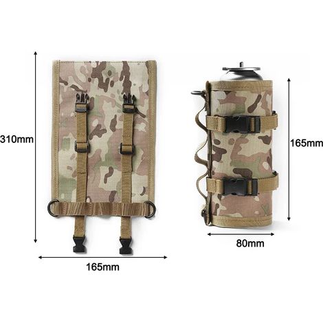 Housse de protection pour bidon d'essence de camping, manchon tactique pour bouteille de carburant, housse de protection antichute pour bidon d'essence de camping, réchauds portables (1/5)