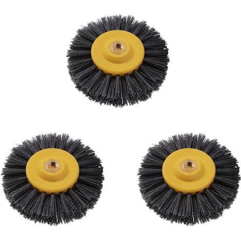 3 Piece 150X40mm x M14 P60 Abrasif En Nylon Roue de Brosse de Polissage pour Broyage D'Antiquite de Pierre Mobilier En Bois (1/5)