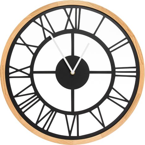 Reloj de pared LEJA 47cm madera ROBLE premium (1/5)