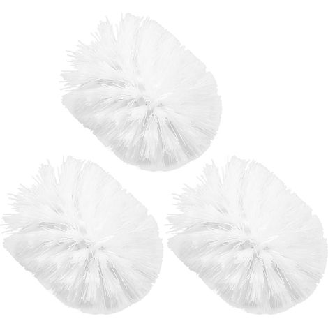 Ensemble de 3 têtes de brosse de rechange pour toilettes blanches (1/5)