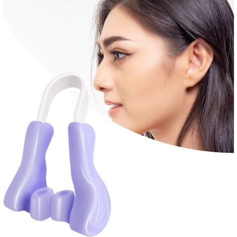 Redresseur de Nez en Silicone Transparent - Ajusteur de Forme Nasale pour une Utilisation de Nuit, Lavande (1/5)