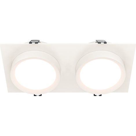 Maytoni Hoop Faretto da incasso doppio bianco 2xGX53