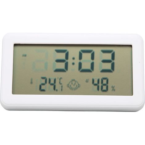 Hygromètre et Thermomètre LCD Précis avec Écran Clair et Support Pliable pour Intérieur Bureau Maison