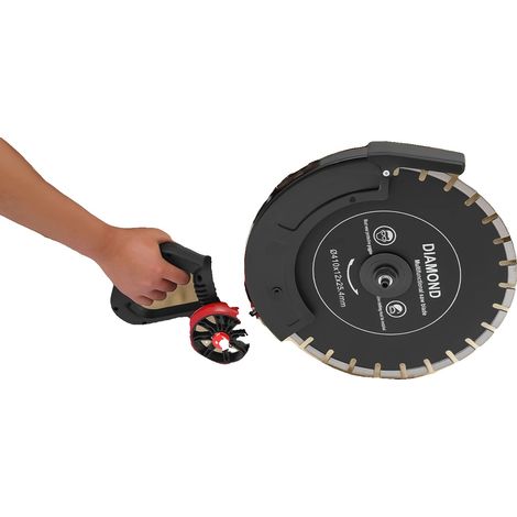 Sega elettrica per calcestruzzo, profondità di taglio massima 165 mm, include pompa dell'acqua, spina UE 220V-240V. (1/5)