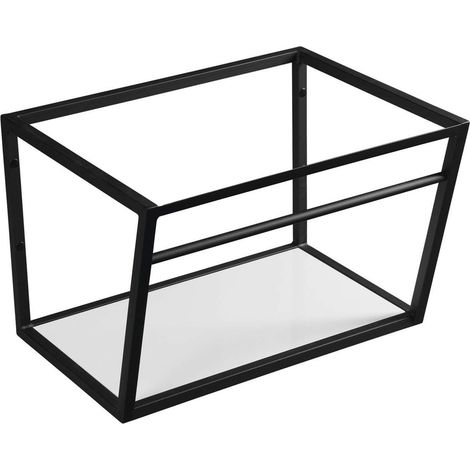 Sapho Ska - Telaio sottolavabo con ripiano, 60 cm, nero opaco SKA101