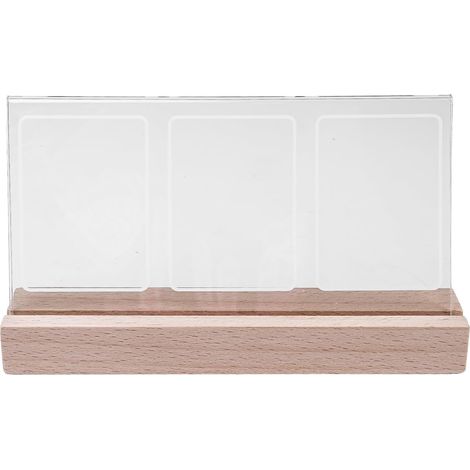 Mini Cadre Photo Lumineux en Acrylique Transparent de 7,6 cm, 3 Ouvertures pour Photos instantanées Polaroid, pour Les Amis et Les Proches (1/5)