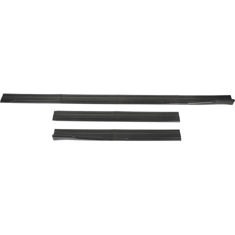 Bas de caisse arrière universels 2 m/78,7 pouces avec ailettes et diffuseurs pour Honda Accord et Honda Civic, finition fibre de carbone brillante. (1/5)