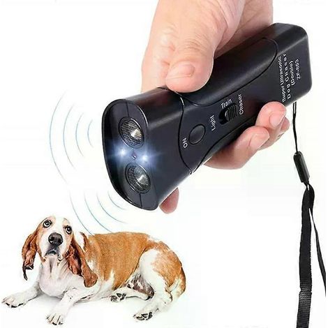 ZF-853 Hundeabwehrgerät mit Antibellfunktion, Trainingsgerät mit LED-Ultraschallfunktion (ohne Batterie) (1/4)