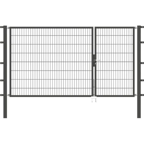 ALBERTS Doppeltor Flexo, fvz.anth Kst.b.RAL 7016, li.BxH1000+2000x1600, PF80x80/2300mm (1/4)
