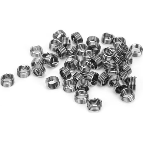 50 inserts de réparation de filetage, manchons de protection pour fil d'acier, accessoires de quincaillerie M8 x 1,251D (1/5)