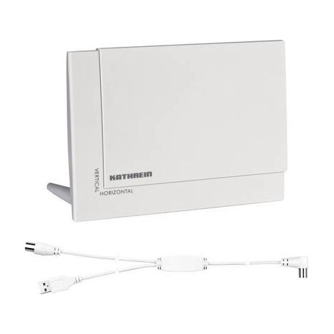 Kathrein BZD 32 Antenna attiva piatta DVB-T/T2 Ambiente interno Guadagno: 18 dB Bianco (1/2)